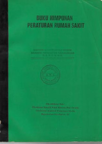 Image of Buku Himpunan Peraturan Rumah Sakit