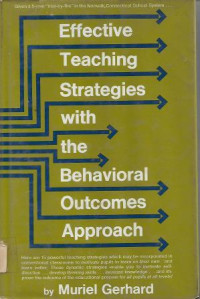 Image of Effective, Teaching, Strategies with the Behavioral Outcomes Approach