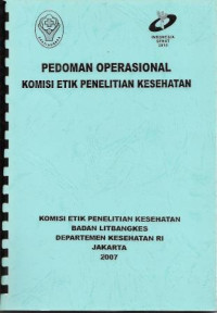 Image of Pedoman Operasional Komisi Etik Penelitian Kesehatan
