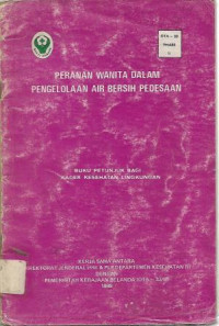 Image of Peranan Wanita dalam Pengelolaan Air Bersih Pedesaan