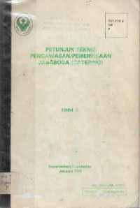 Image of Petunjuk Teknis Pengawasan/ Pemeriksaan Jasaboga (Catering)