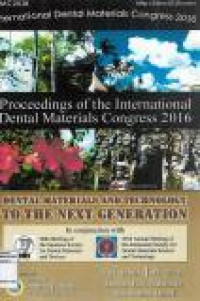 Image of International dental materials congress 2016 : dental materials and technology to the next generations