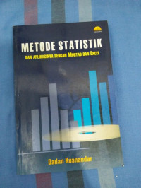 Image of METODE STATISTIK dan Aplikasinya denganb Minitab dan Excel