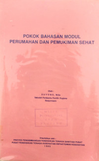Image of Pokok Bahasan Modul Perumahan dan Pemukiman
